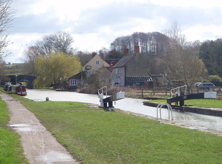 The Barge, over Seend Lock