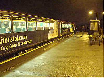 Evening train at Melksham Station
