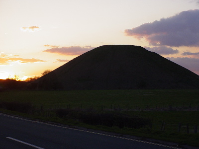 Silbury hill at Sunset
